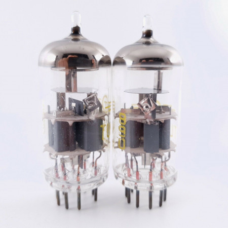 2 X PCC88 TUNGSRAM TUBE. YELLOW LOGO. HIGH QUALITY. MATCHED PAIR. CY  ENA