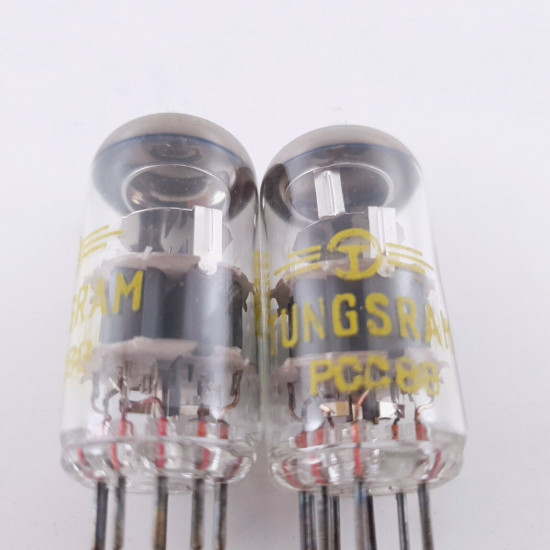 2 X PCC88 TUNGSRAM TUBE. YELLOW LOGO. HIGH QUALITY. MATCHED PAIR. CY  ENA