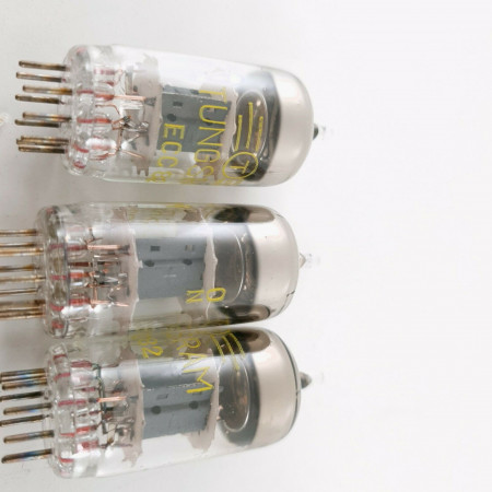 3 X ECC82 TUBE. TUNGSRAM BRAND. CJ  ENA