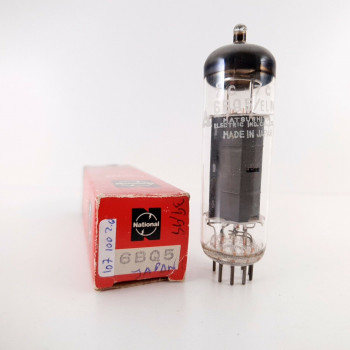 1 X 6BQ5 MATSUSHITA NATIONAL TUBE. COPPER RODS. JAPANESE PROD. 107% CZ  ENA