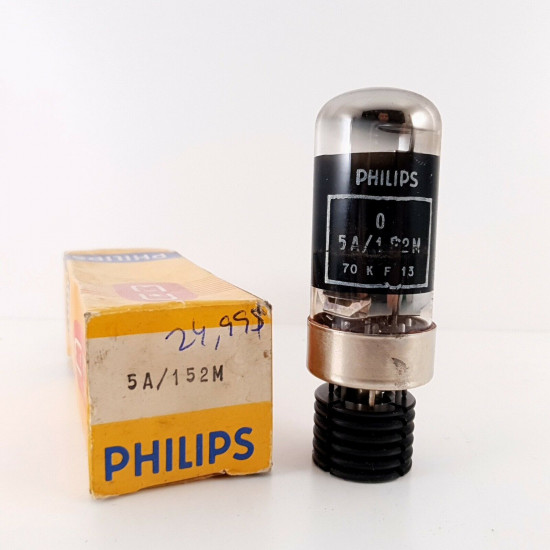 1 X 5A/152M PHILIPS TUBE. SMOKED RING. HALO GETTER. CZ  ENA