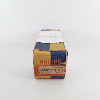 1 X 1561 PHILIPS-MINIWATT TUBE. BLACK RIBBED PLATES. 1950s PROD. CD  ENA