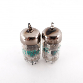 2 X 6DJ8 / ECC88 SYLVANIA TUBE. 1970s PRODUCTION. MATCHED PAIR. CH139 2