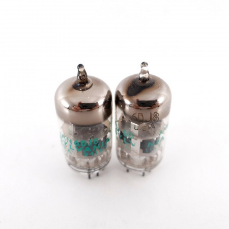 2 X 6DJ8 / ECC88 SYLVANIA TUBE. 1970s PRODUCTION. MATCHED PAIR. CH139