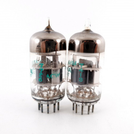 2 X 6DJ8 / ECC88 SYLVANIA TUBE. 1970s PRODUCTION. MATCHED PAIR. CH139