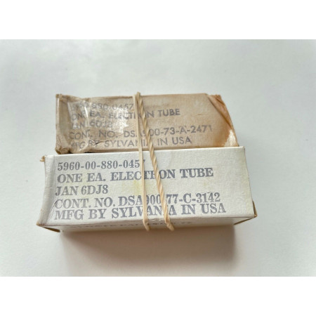 2 X 6DJ8 / ECC88 SYLVANIA TUBE. 1970s PRODUCTION. MATCHED PAIR. CH139