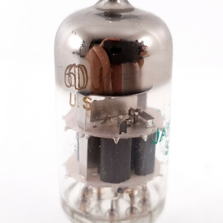 1 X 6DJ8 / ECC88 SYLVANIA TUBE. 1960s PRODUCTION. NOS/NIB 116/112%. CH139