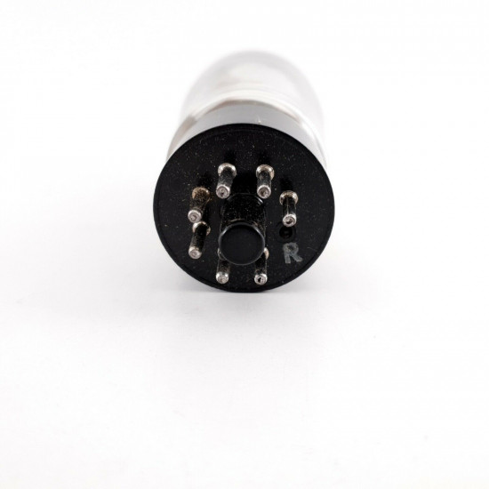 1 X EL33 TUBE. MULLARD. SMOKED GLASS. DUAL D-G. 1950s. 77%. CG  ENA