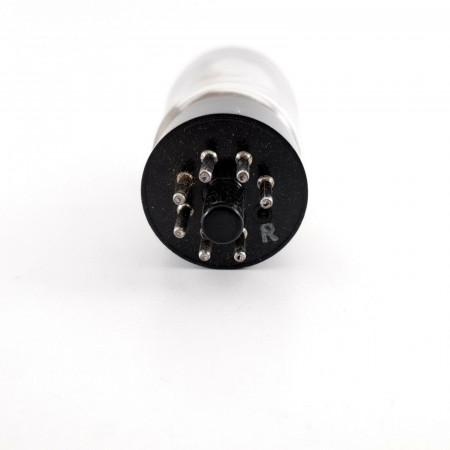 1 X EL33 TUBE. MULLARD. SMOKED GLASS. DUAL D-G. 1950s. 77%. CG  ENA