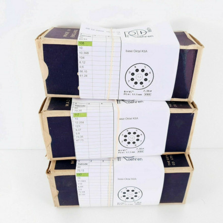 3 X KT33C GEC TUBE. SMOKED GLASS. 1940s PRODUCTION. MATCHED TRIO. CK  ENA