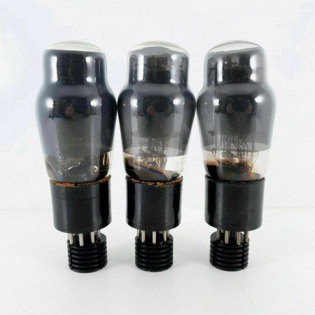 3 X KT33C GEC TUBE. SMOKED GLASS. 1940s PRODUCTION. MATCHED TRIO. CK  ENA