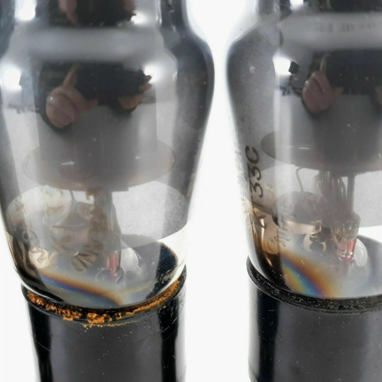 3 X KT33C GEC TUBE. SMOKED GLASS. 1940s PRODUCTION. MATCHED TRIO. CK  ENA