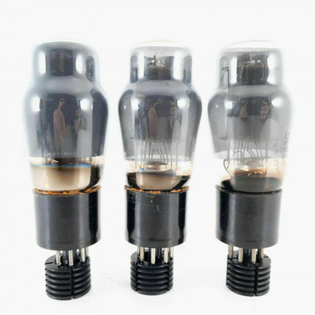3 X KT33C GEC TUBE. SMOKED GLASS. 1940s PRODUCTION. MATCHED TRIO. CK  ENA