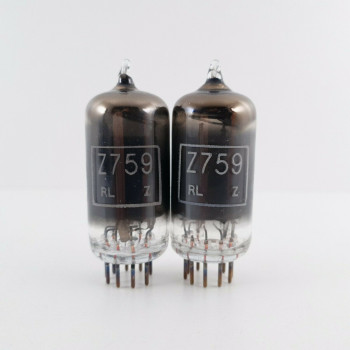 2 X Z759 / CV5060 GEC TUBE. SMOKED GLASS. 1960s PRODUCTION. CU  ENA 2