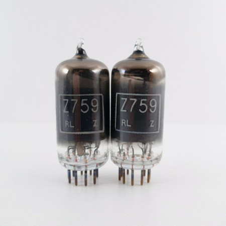 2 X Z759 / CV5060 GEC TUBE. SMOKED GLASS. 1960s PRODUCTION. CU  ENA