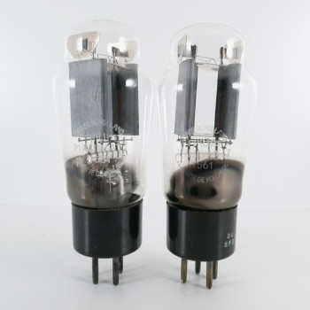 2 X 1561 / RGN2004 PHILIPS-MINIWATT TUBE. SMOOTH PLATES. 1950s. CD  ENA