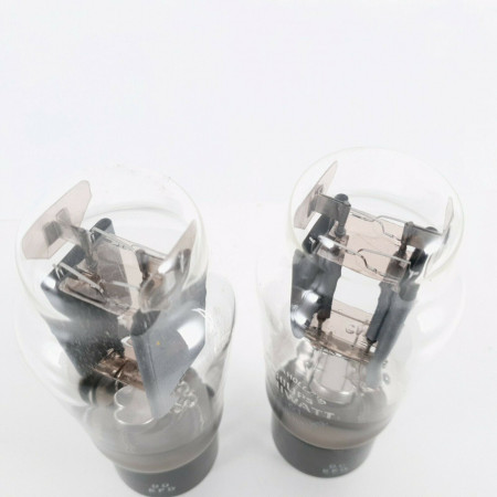 2 X 1561 / RGN2004 PHILIPS-MINIWATT TUBE. SMOOTH PLATES. 1950s. CD  ENA