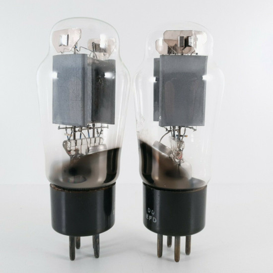 2 X 1561 / RGN2004 PHILIPS-MINIWATT TUBE. SMOOTH PLATES. 1950s. CD  ENA