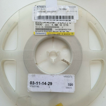 10 x 1.6K 1/8W 1% 100PPM SMD PANASONIC RESISTOR. CA391U500F050721