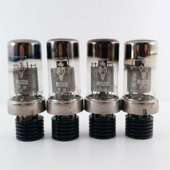 4 X R222 RT TUBE. MESH PLATES. INVERTED GETTER. 1950s PRODUCTION. CU  ENA 2