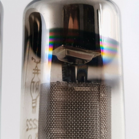 4 X R222 RT TUBE. MESH PLATES. INVERTED GETTER. 1950s PRODUCTION. CU  ENA