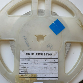 10 x 750R 1/8W 5% SMD RESISTOR. CA391U2000F050721