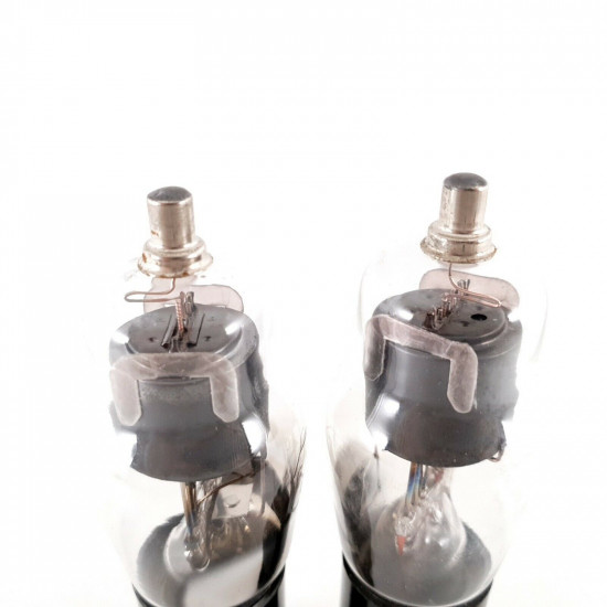 2 X 6J7G TUNGSRAM TUBE. BLACK PLATES. 1950s. 110/116% MATCHED PAIR. CG  ENA