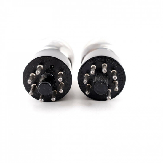 2 X 6J7G TUNGSRAM TUBE. BLACK PLATES. 1950s. 110/116% MATCHED PAIR. CG  ENA