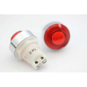 24V RED LIGHT BULB - WARNING LIGHT NOS 2PC. C317U19F140514