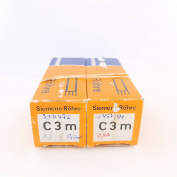 2 X C3m SIEMENS TUBE. POST GABL LABEL. CV  ENA