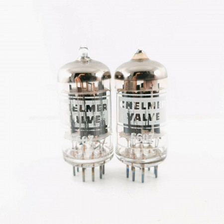 2 X 5687 TUBE. CHELMER. BLACK PLATES. CJ  ENA