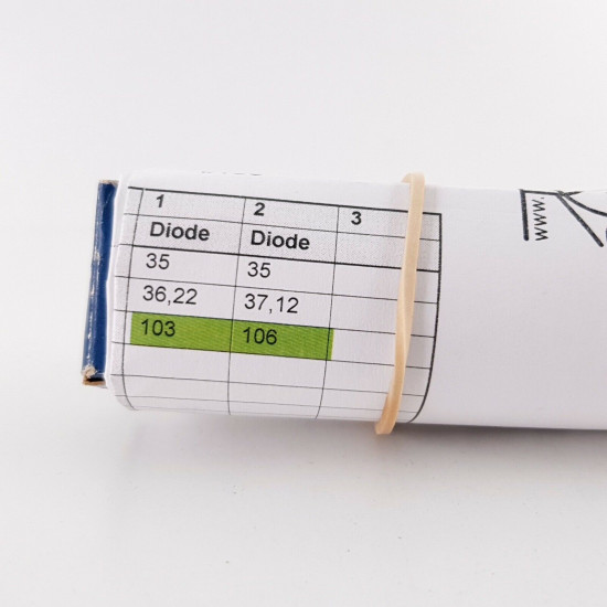 1 X U78 / 6X4 MULLARD TUBE. PHILIPS SITTARD PROD. YY1. 1950s. 103/106% CZ  ENA