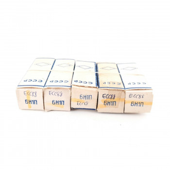 5 X 6H1П / 6N1P TUBE. 1960s RUSSIAN PRODUCTION. NOS/NIB. CH139