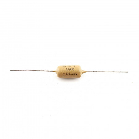 100 X 39K 39000pF 0.039uF 400V 10% MULLARD MUSTARD (BIANCHI PHILIPS) BOX  MMC