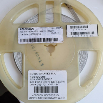 10 x 80.6R 1/4W 1% 100PPM SMD EUROTRONIX RESISTOR. CA391U2500F050721