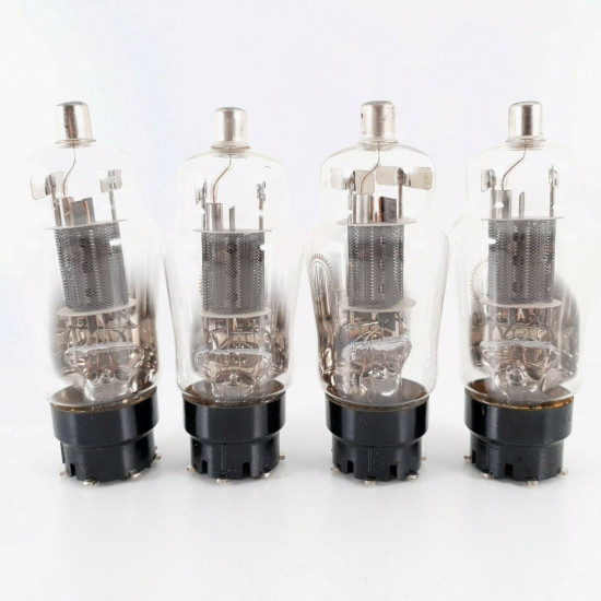 4 X EC50 VALVO TUBE. HALO GETTER. BLACK MESH PLATES. 1950s. CQ  ENA