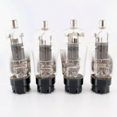 4 X EC50 VALVO TUBE. HALO GETTER. BLACK MESH PLATES. 1950s. CQ  ENA