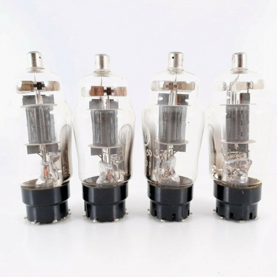 4 X EC50 VALVO TUBE. HALO GETTER. BLACK MESH PLATES. 1950s. CQ  ENA