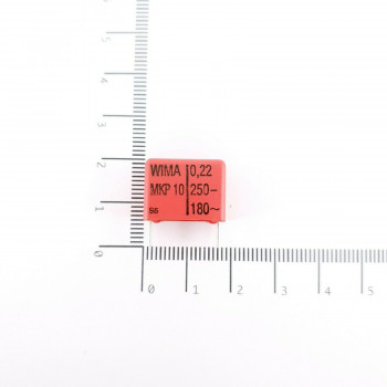 2 x WIMA CAPACITOR 0.22uF 250V 5%. CA382U350F170621