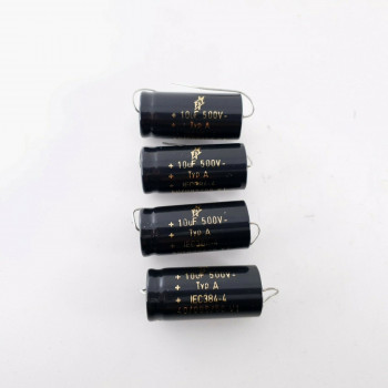 4 X 10uF 10% 500V F & T CAPACITOR. TYP A. IEC384-4. 12 CP  ENA
