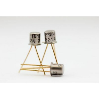 2N2221A GOLD TUNGSRAM TRANSISTOR NOS( New Old Stock ) 1PC. C269U434F280414