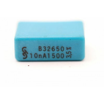 POLYESTER CAPACITOR SIEMENS 10nF 1500V NOS (New Old Stock) 2PC. CA73U255F280916