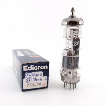 1 X PCL86 / 14GW8 EDICRON TUBE. 1960s Ei PROD. 2.4/34mA NOS/NIB 5. CH131
