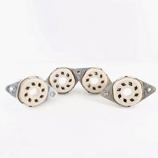 4 X HIGH QUALITY OCTAL CERAMIC TUBE SOCKET. FOR AMPLIFIER PROJECTS. CP  ENA