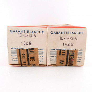 2 X 10-E-305 MAGIC EYE. 10E305. RSD BRAND. SILVER PLATES. CL  ENA