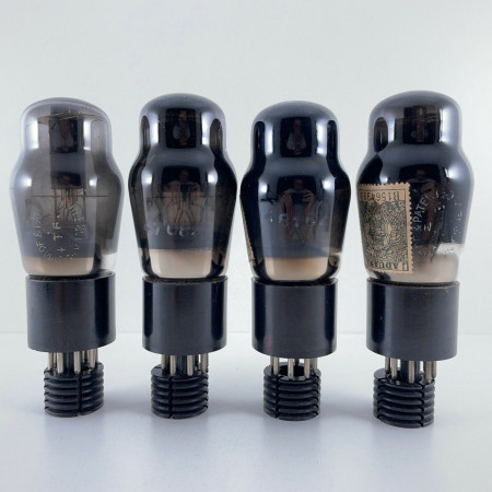 4 X KT63 TUBE. 1950s BRITISH ARMY PROD. SMOKED GLASS. MATCHED QUAD. AG  ENA