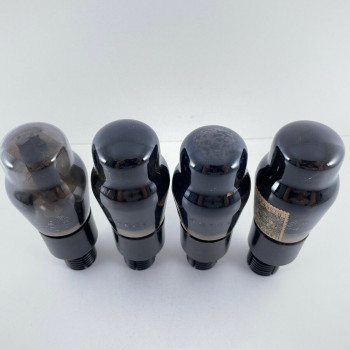 4 X KT63 TUBE. 1950s BRITISH ARMY PROD. SMOKED GLASS. MATCHED QUAD. AG  ENA 2