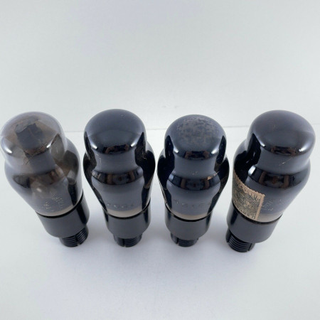 4 X KT63 TUBE. 1950s BRITISH ARMY PROD. SMOKED GLASS. MATCHED QUAD. AG  ENA
