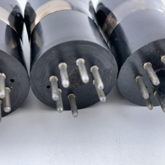 4 X KT63 TUBE. 1950s BRITISH ARMY PROD. SMOKED GLASS. MATCHED QUAD. AG  ENA