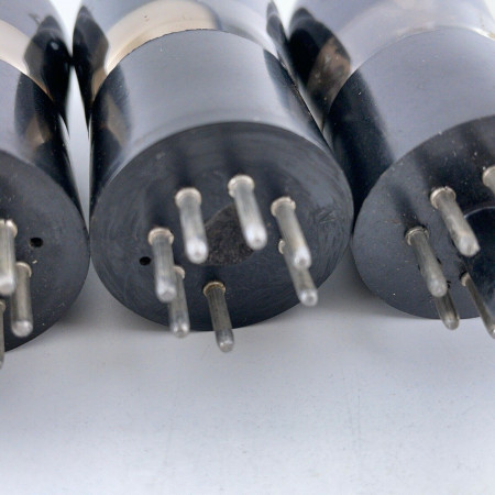 4 X KT63 TUBE. 1950s BRITISH ARMY PROD. SMOKED GLASS. MATCHED QUAD. AG  ENA